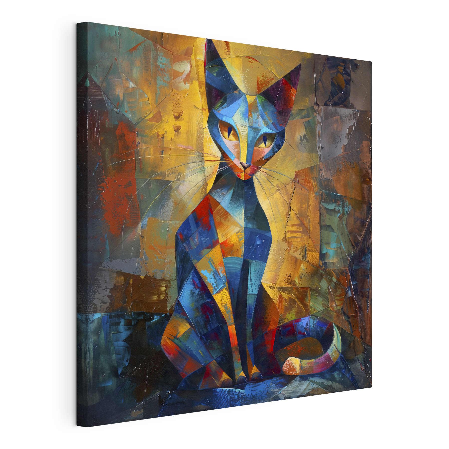 A cat sitting on a surface A cat sitting on a surface