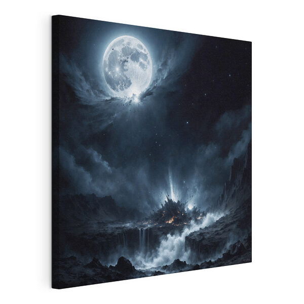 La luna en el cielo Cuadros La luna en el cielo