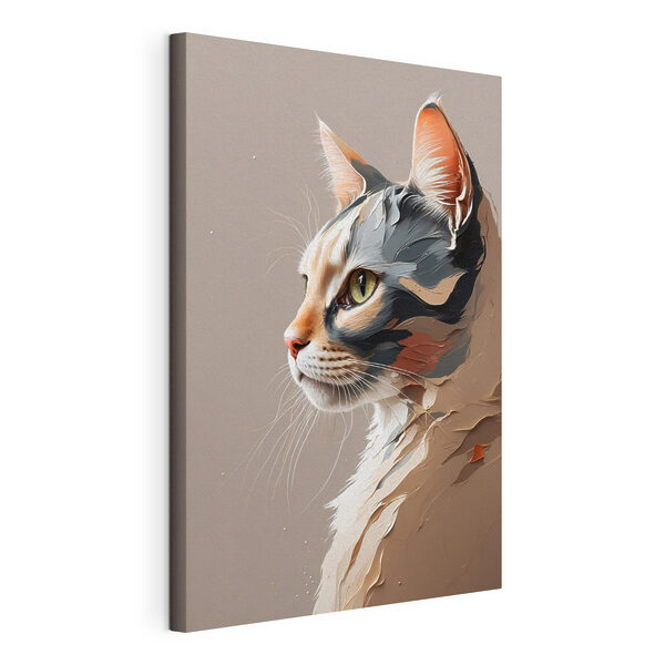 Gato con la cara agrietada Cuadros Gato con la cara agrietada