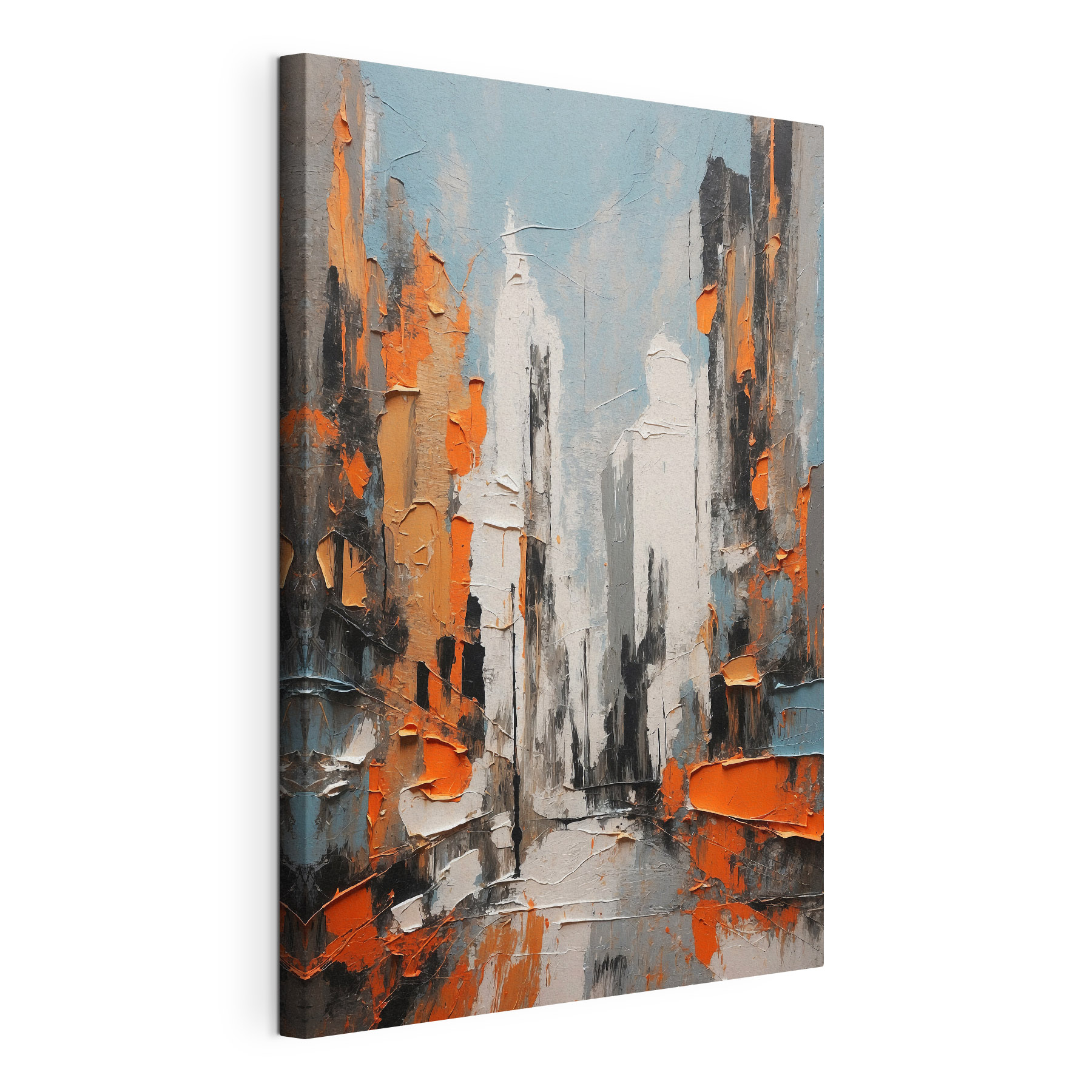 Painting of a city Painting of a city