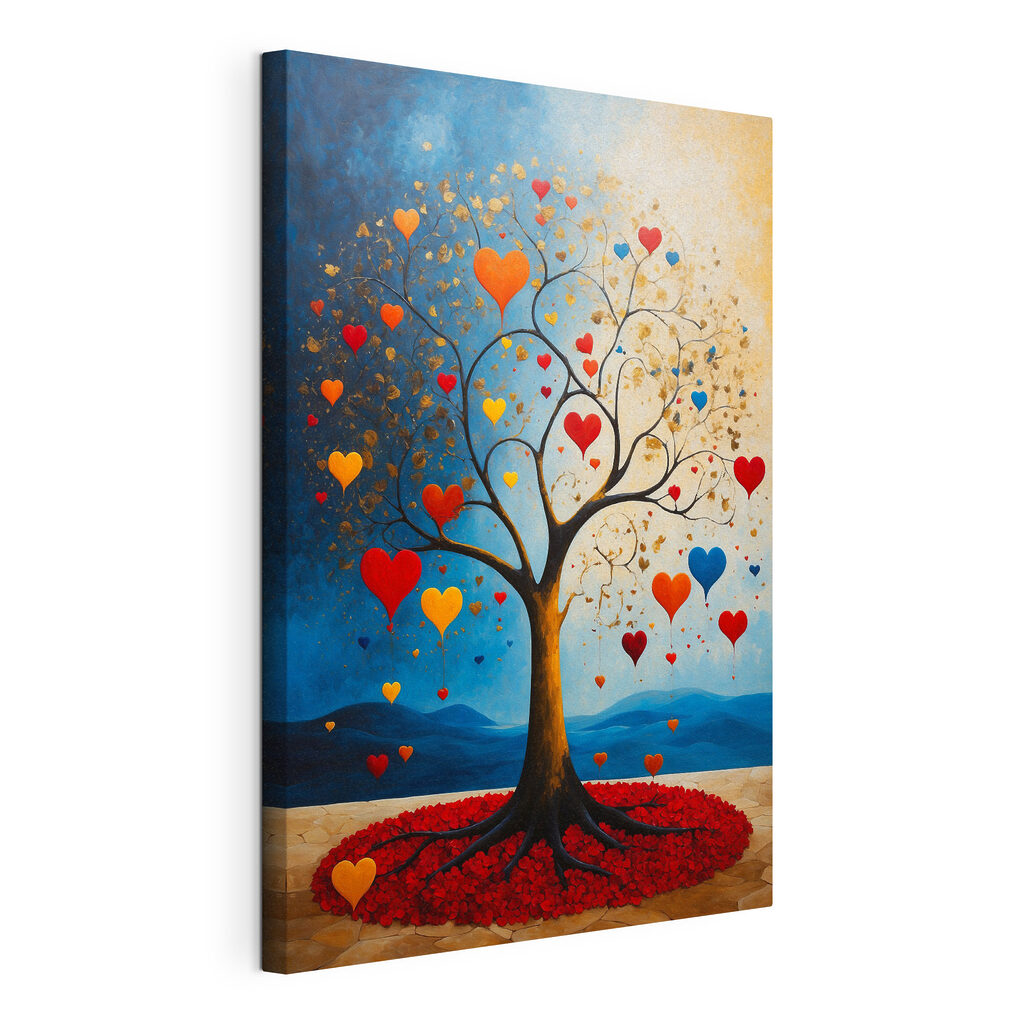 Tree with hearts from it Tree with hearts from it
