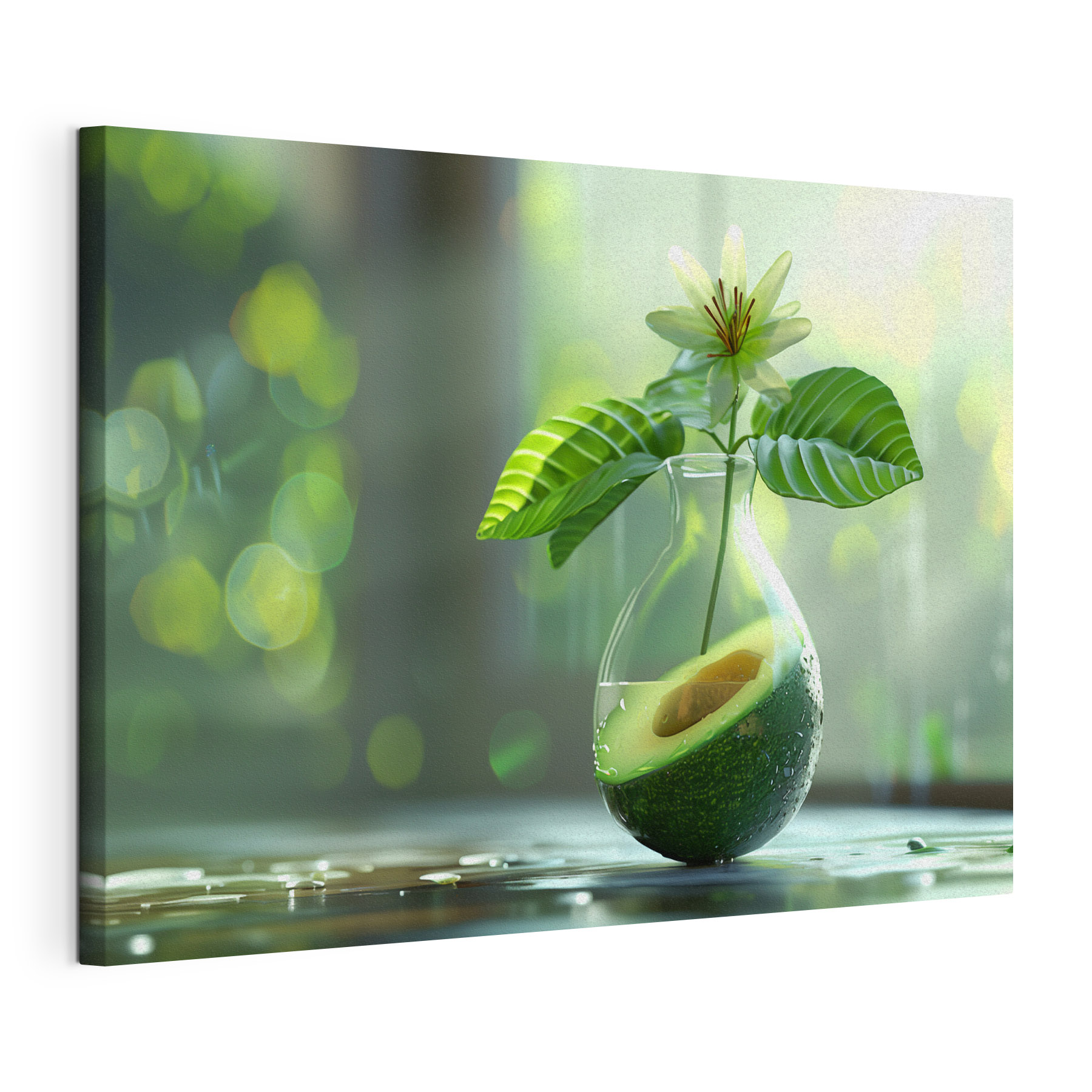 A flower in a vase