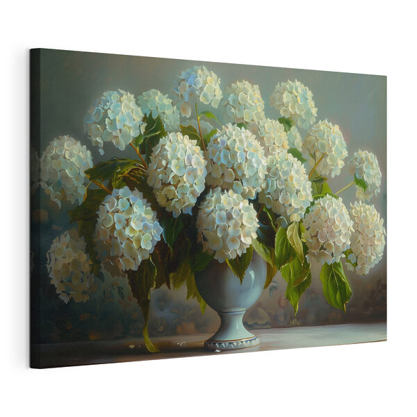 Cuadros Cuadros Un jarrón con flores blancas (SKU: s38698)