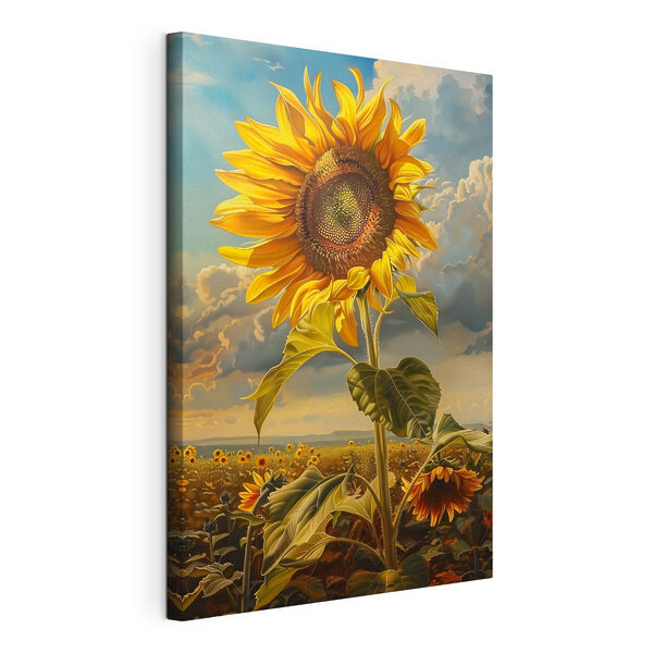 Cuadros Cuadros Un girasol en un campo (SKU: s38753)