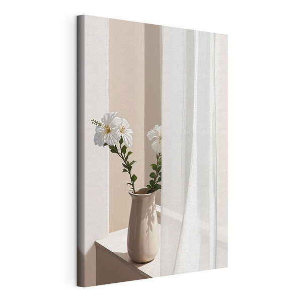 Cuadros Unas flores blancas en un jarrón (SKU: s38772) Cuadros Cuadros Unas flores blancas en un jarrón (SKU: s38772)
