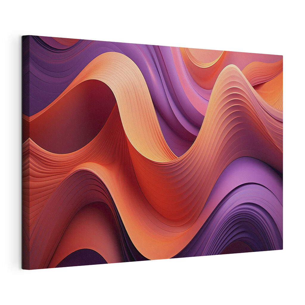 A colorful waves of paper A colorful waves of paper