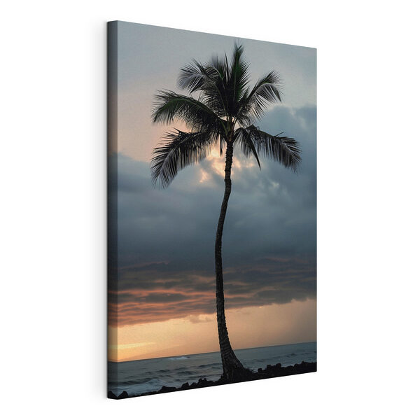 Cuadros Una palmera al atardecer (SKU: s38877) Cuadros Cuadros Una palmera al atardecer (SKU: s38877)