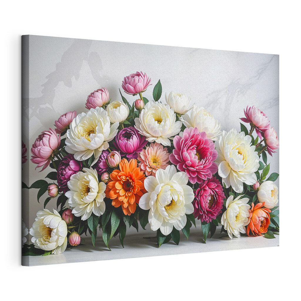 A group of flowers on a table A group of flowers on a table