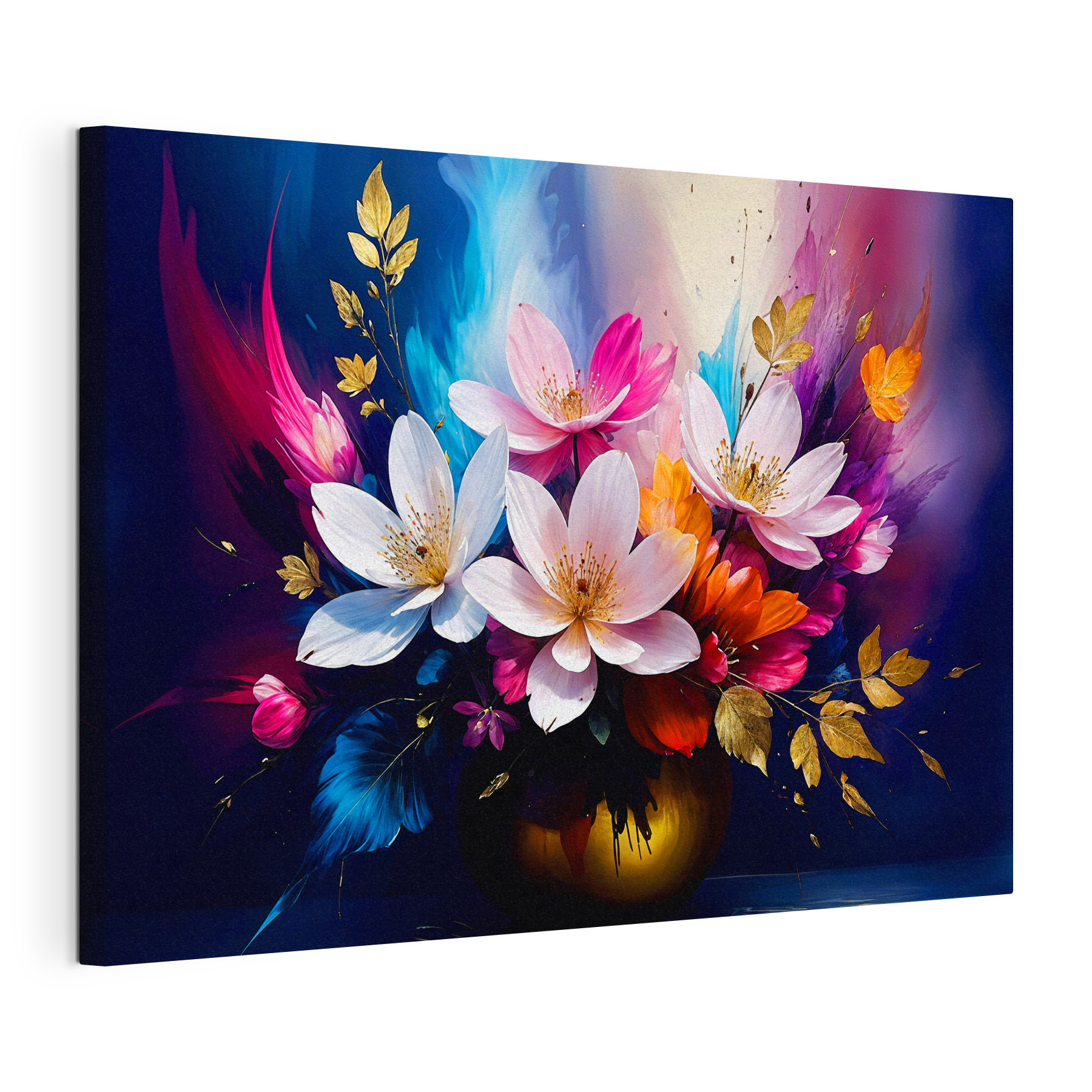 A colorful flowers in a vase A colorful flowers in a vase