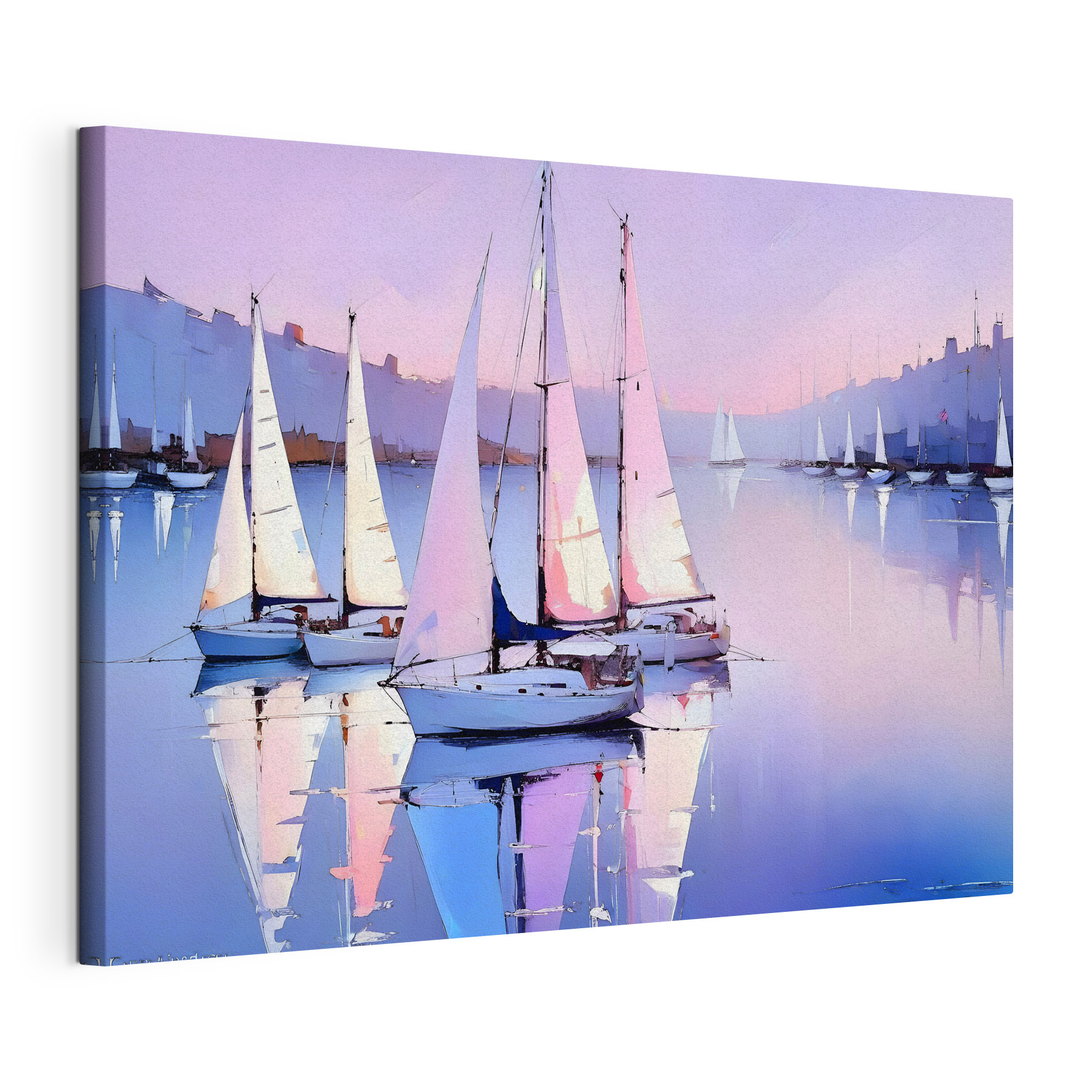 A group of sailboats on water A group of sailboats on water