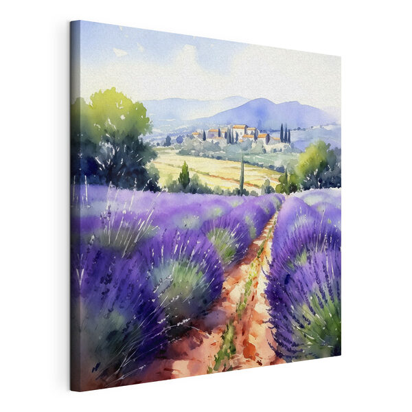 Cuadros Una acuarela de un campo de lavanda (SKU: s38913) Cuadros Cuadros Una acuarela de un campo de lavanda (SKU: s38913)