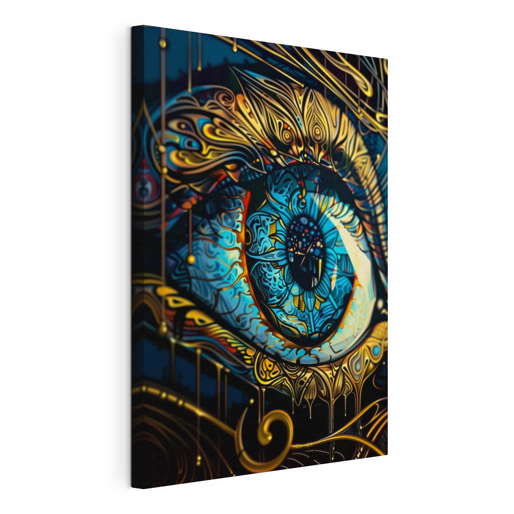 A close up of an eye