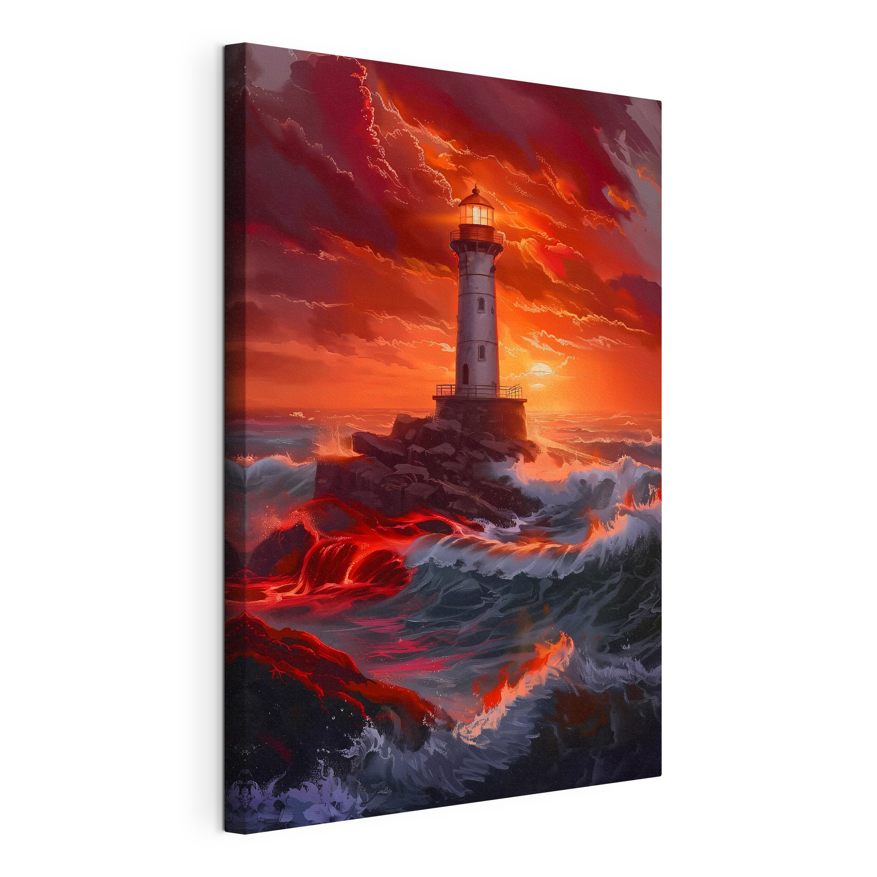 A lighthouse in the ocean A lighthouse in the ocean
