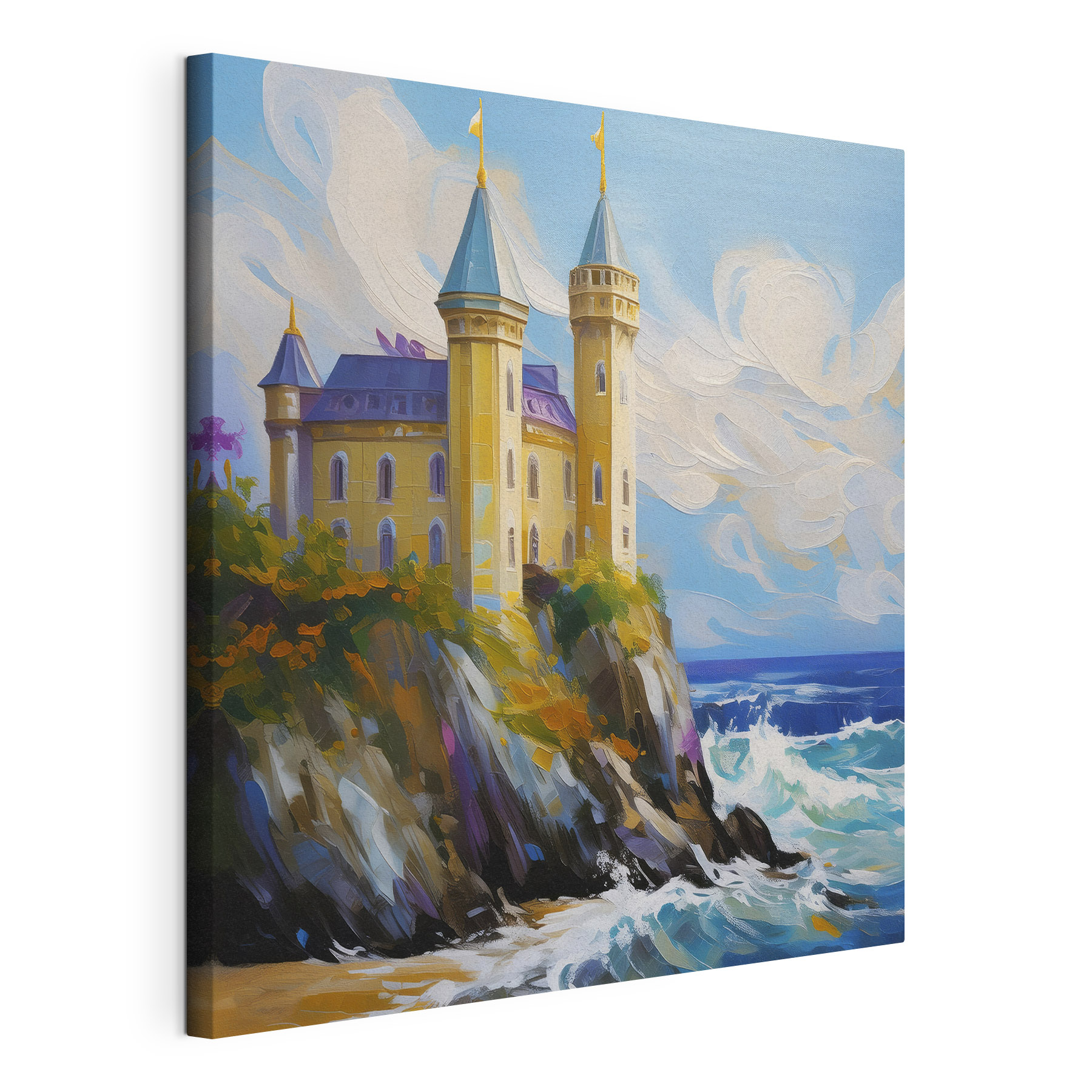 A castle on a cliff A castle on a cliff