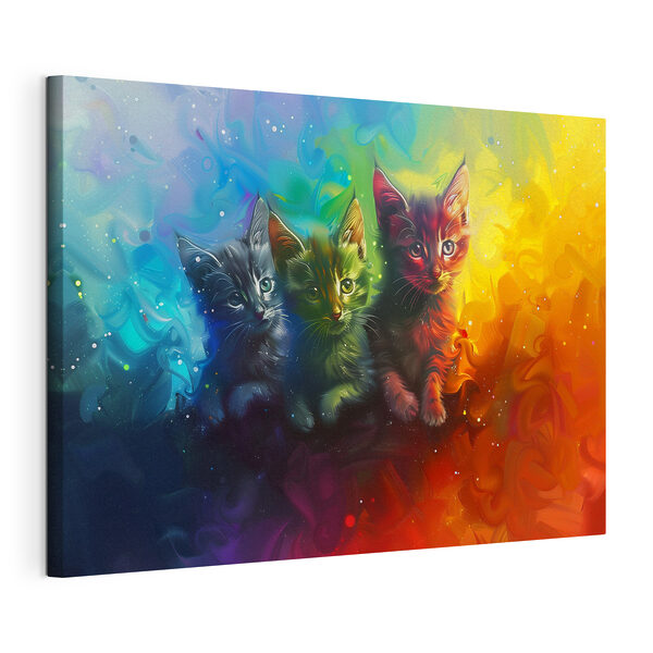 Cuadros Un grupo de gatitos con los colores del arcoíris (SKU: s39083) Cuadros Cuadros Un grupo de gatitos con los colores del arcoíris (SKU: s39083)