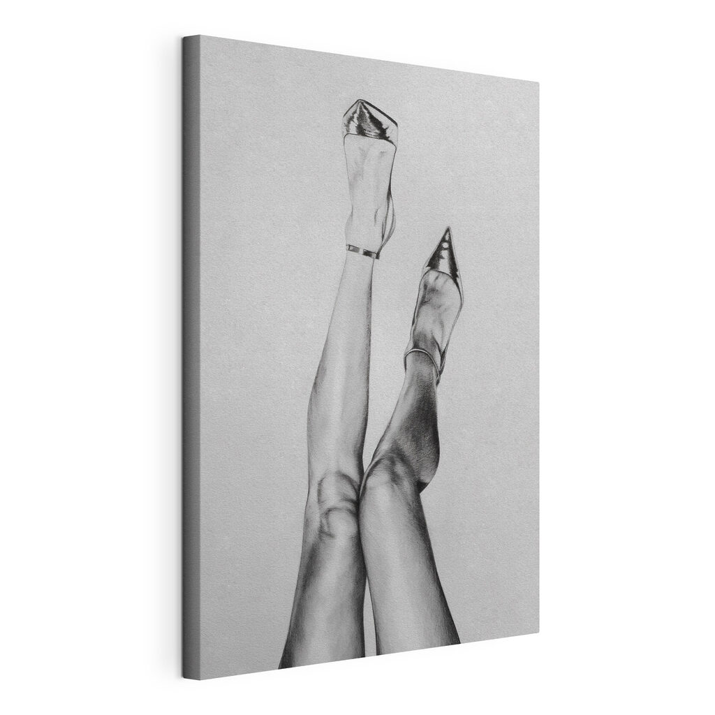 A drawing of a woman's legs A drawing of a woman's legs