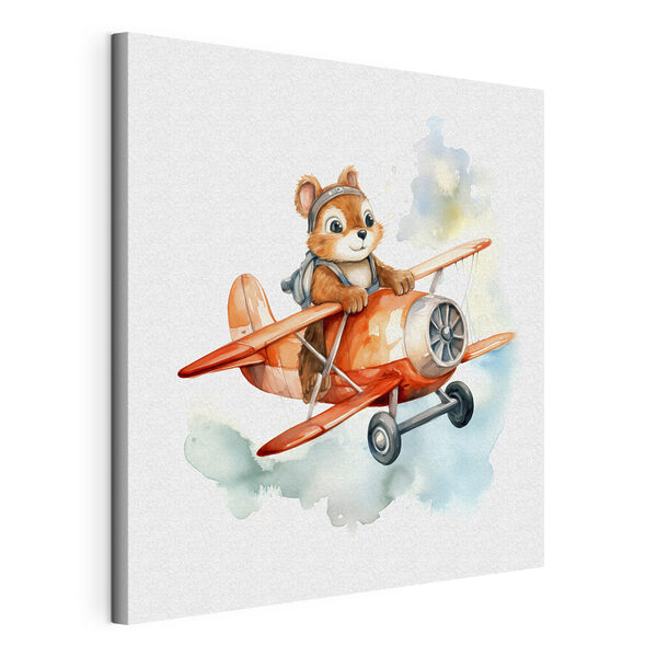Cuadros Una acuarela de una ardilla volando en un avión (SKU: s39116) Cuadros Cuadros Una acuarela de una ardilla volando en un avión (SKU: s39116)