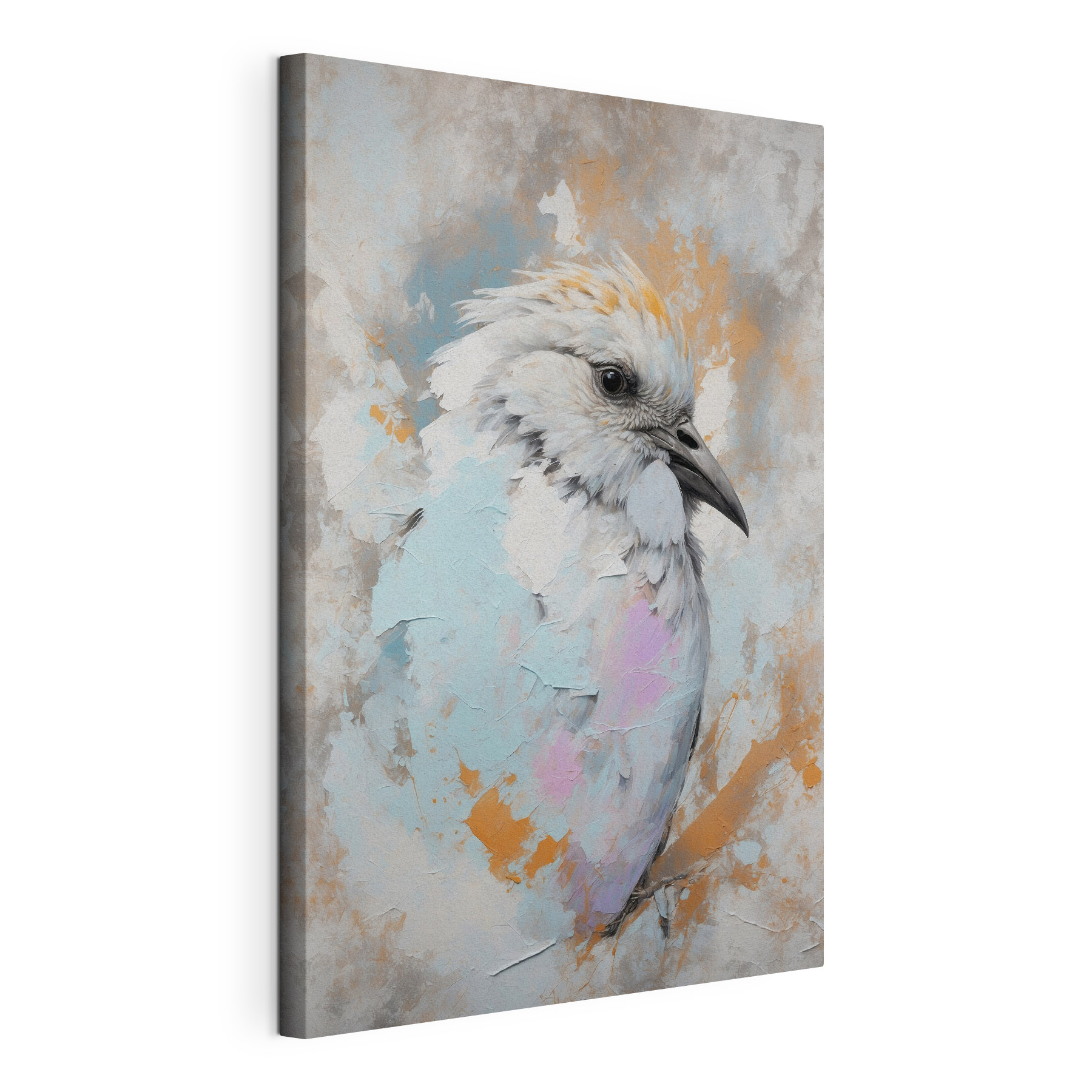 A painting of a bird