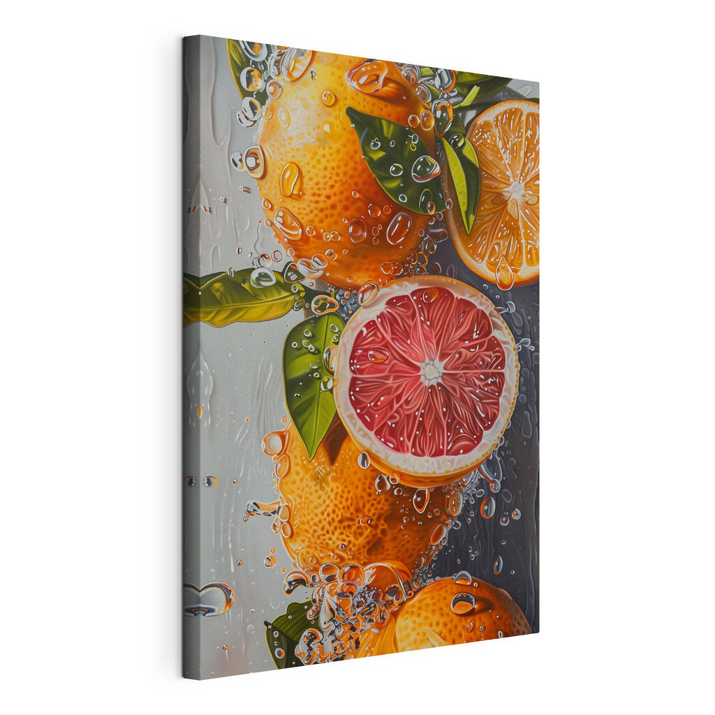 Painting of oranges and lemons