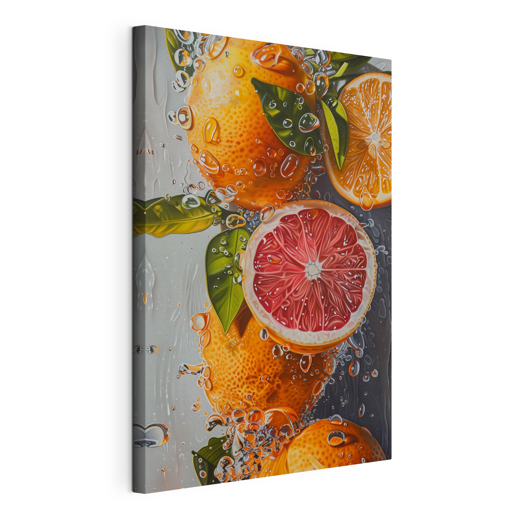 Painting of oranges and lemons