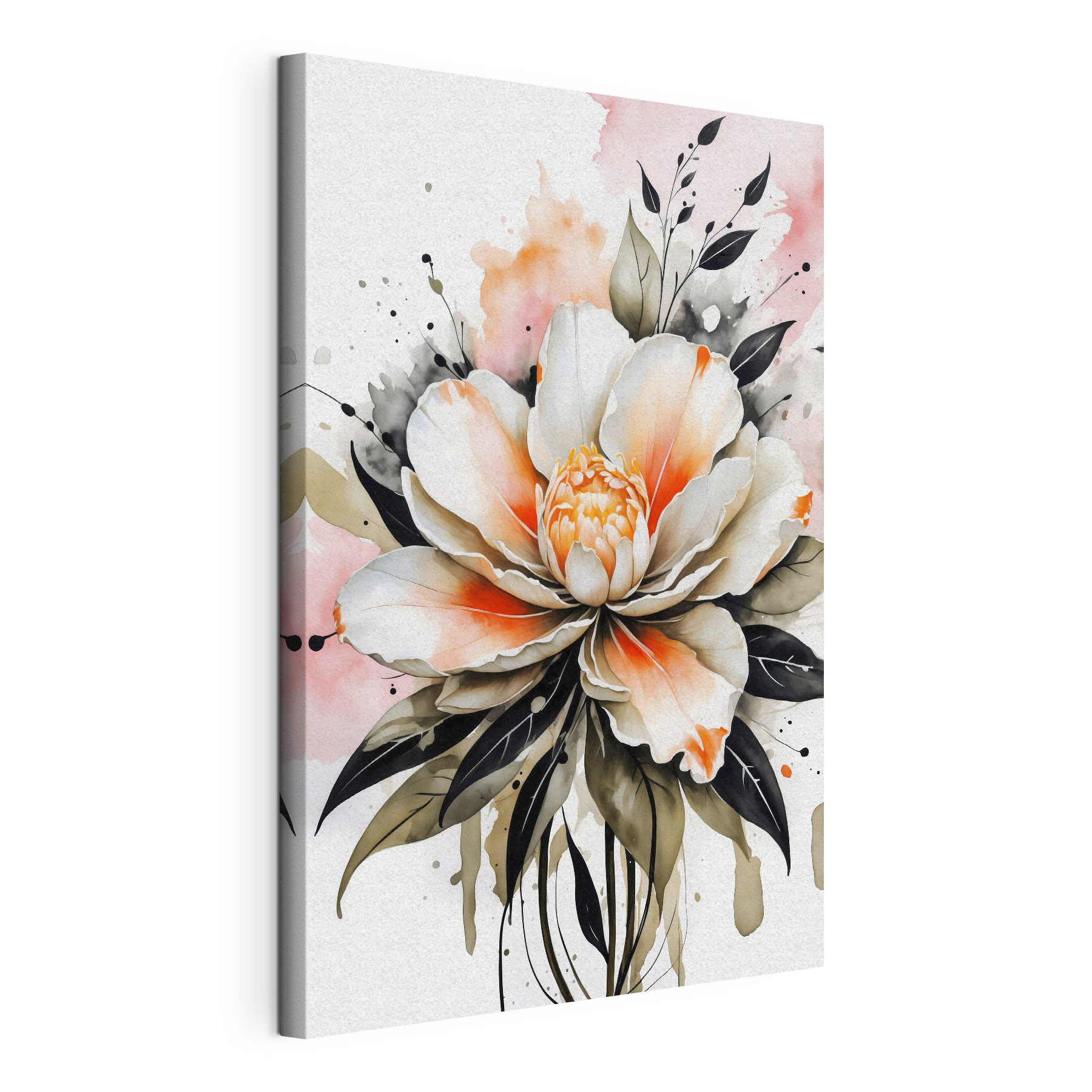 A painting of a flower A painting of a flower
