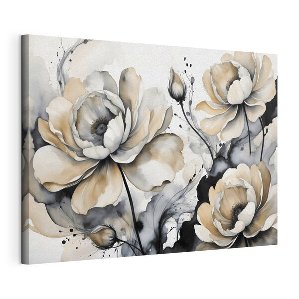 Cuadros Cuadros Un cuadro de flores sobre un fondo blanco (SKU: s39251)