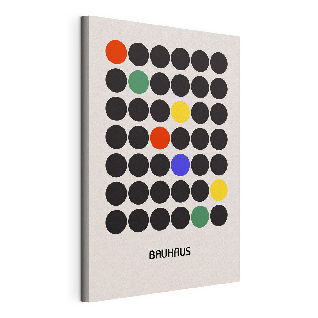 A group of black circles with different colored dots A group of black circles with different colored dots