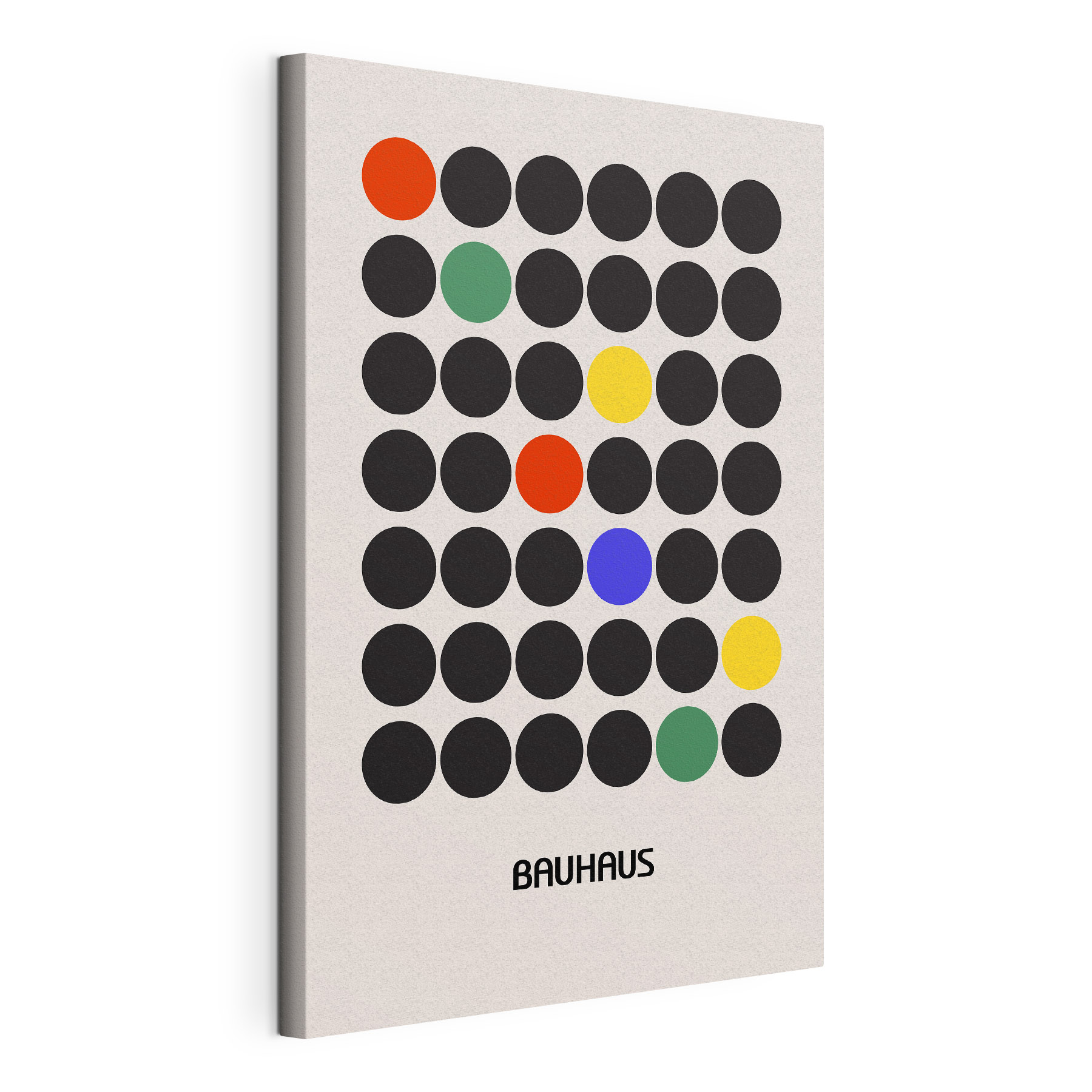 A group of black circles with different colored dots A group of black circles with different colored dots