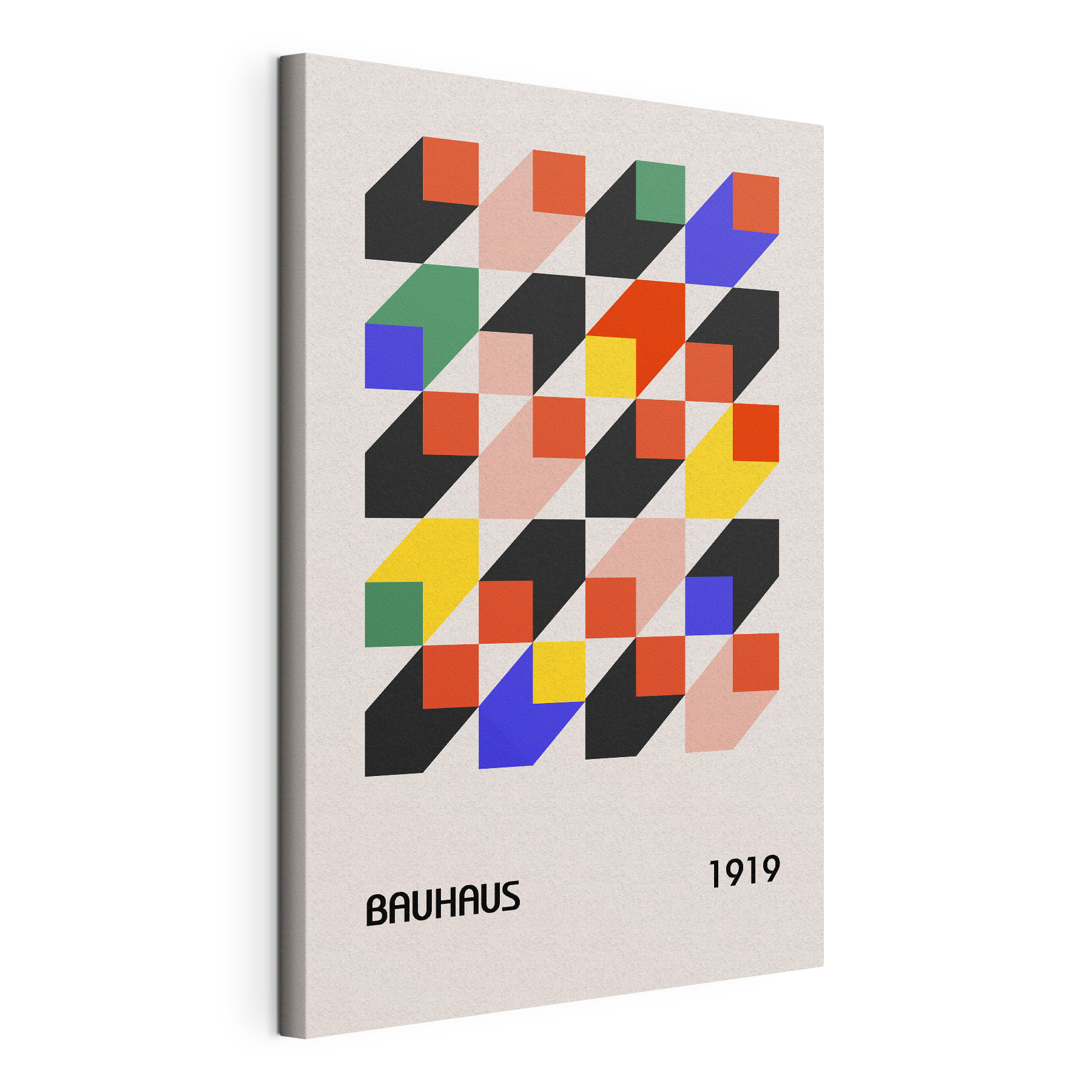 A colorful squares and triangles A colorful squares and triangles