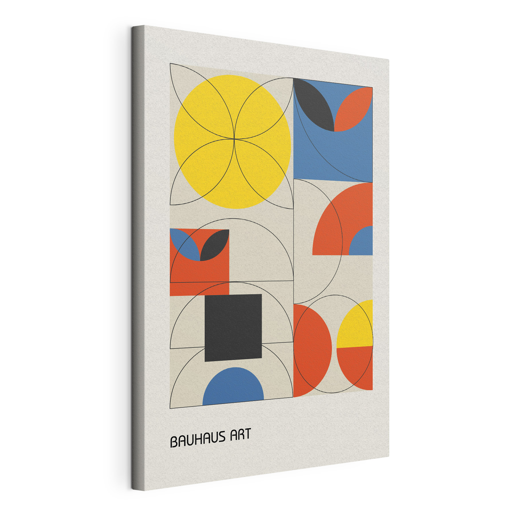 A colorful geometric shapes and circles A colorful geometric shapes and circles