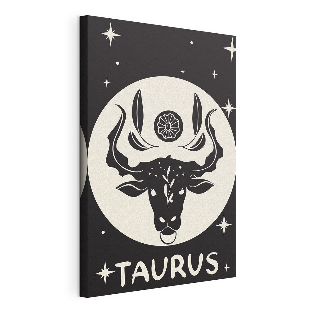 A black and white image of a bull's head A black and white image of a bull's head