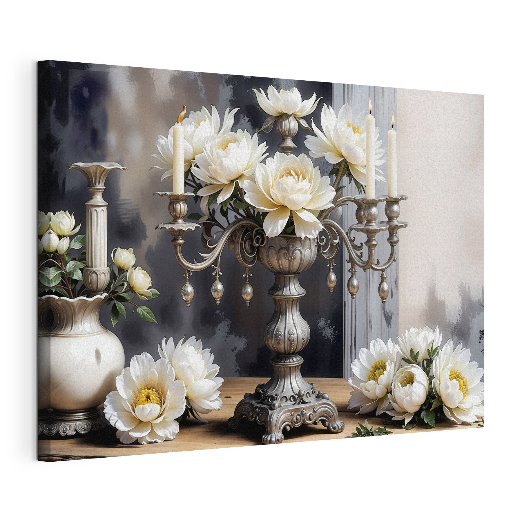Elegant flowers in a decorative setting Elegant flowers in a decorative setting