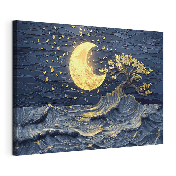 Cuadros La luna y un árbol en el cielo (SKU: s39449) Cuadros Cuadros La luna y un árbol en el cielo (SKU: s39449)