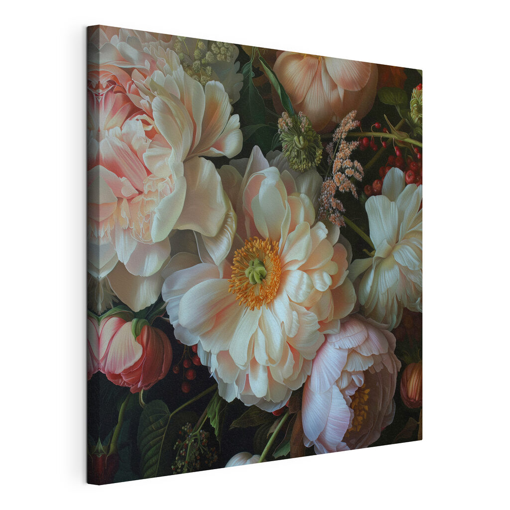 Delicate blooms in soft hues