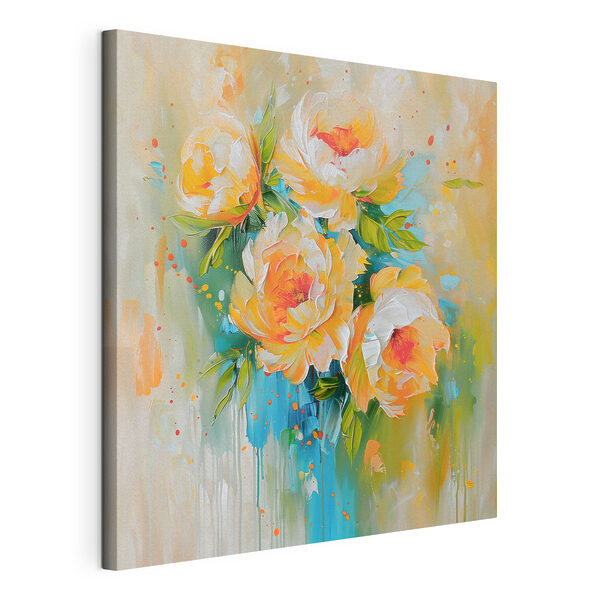 Cuadros Pintura de flores sobre una superficie blanca (SKU: s39461) Cuadros Cuadros Pintura de flores sobre una superficie blanca (SKU: s39461)