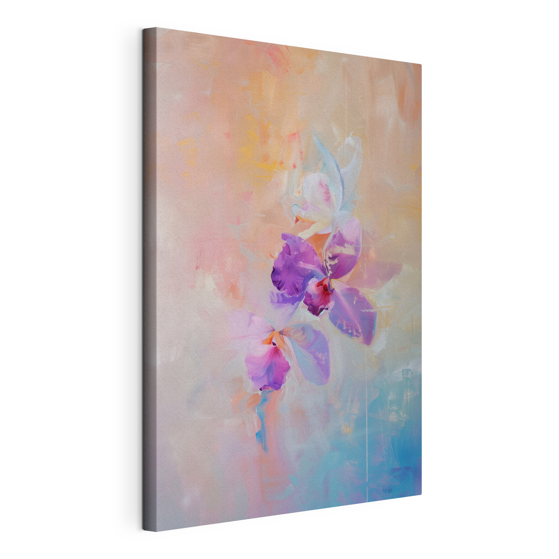 Painting of purple flowers Painting of purple flowers