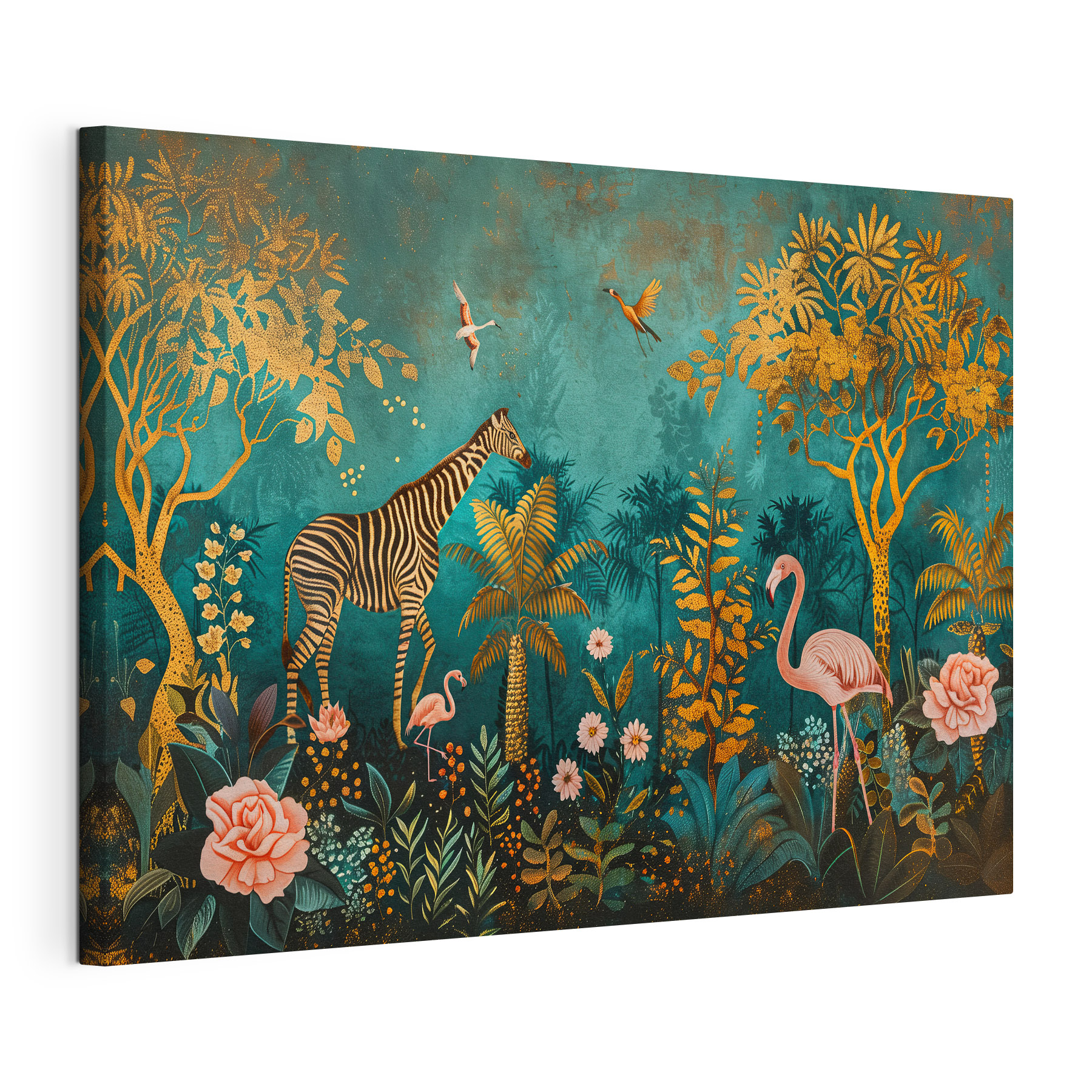 Painting of animals in a jungle Painting of animals in a jungle