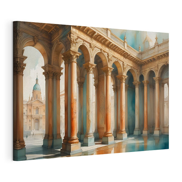 Cuadros Edificio con columnas y un estanque (SKU: s39513) Cuadros Cuadros Edificio con columnas y un estanque (SKU: s39513)