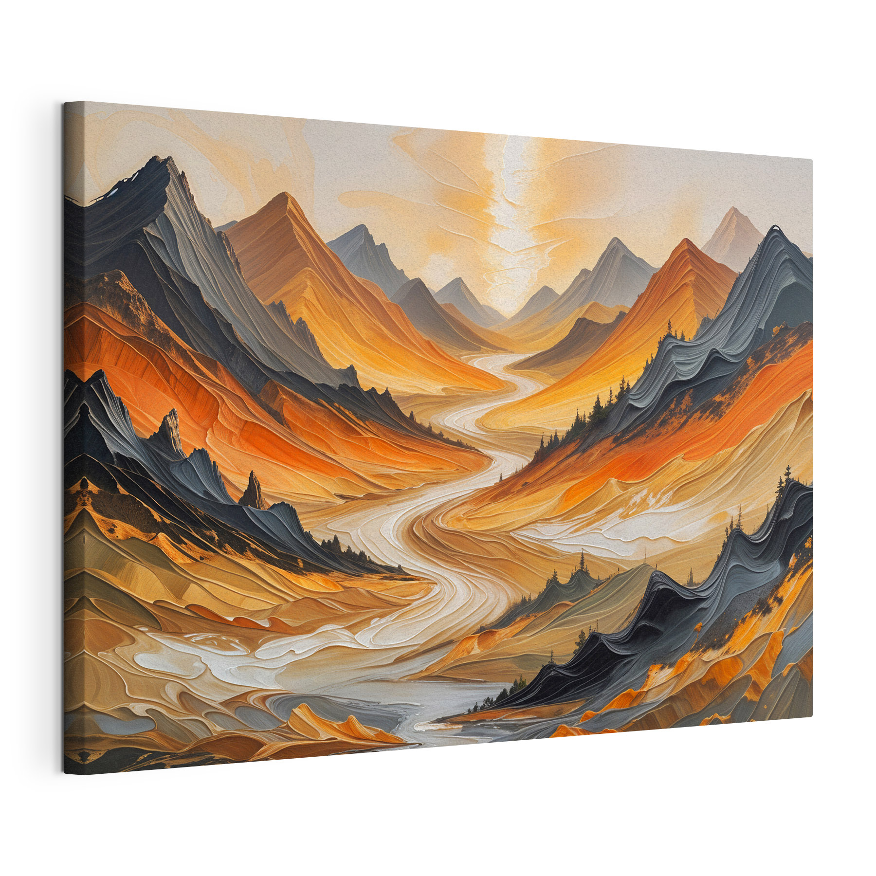 River running through a valley