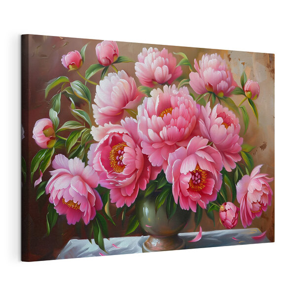 Cuadros Cuadro de flores rosas en un jarrón (SKU: s39549) Cuadros Cuadros Cuadro de flores rosas en un jarrón (SKU: s39549)