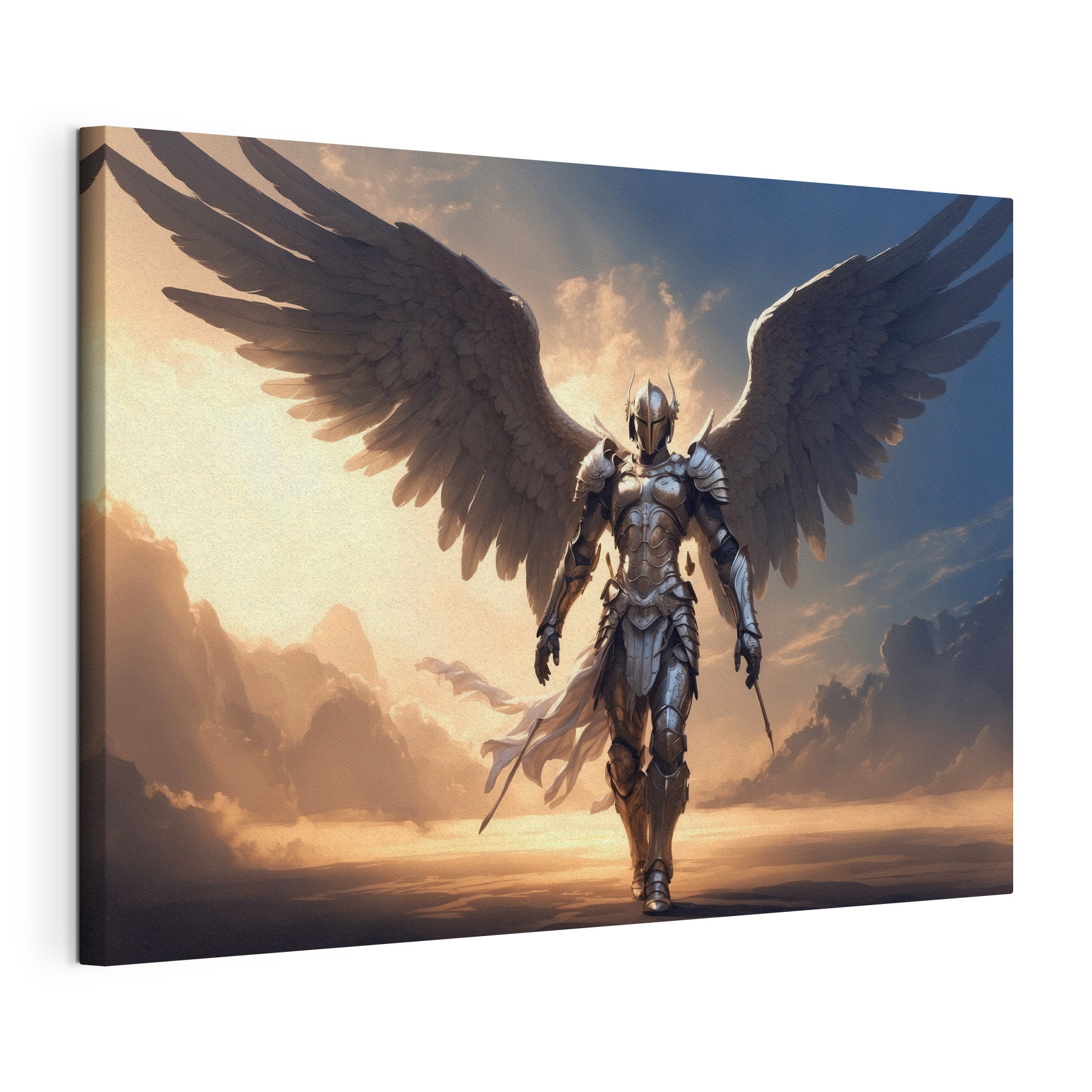 Person in armor with wings Person in armor with wings