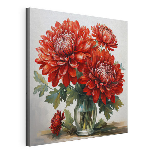 Cuadros Cuadro de flores rojas en un jarrón (SKU: s39620) Cuadros Cuadros Cuadro de flores rojas en un jarrón (SKU: s39620)