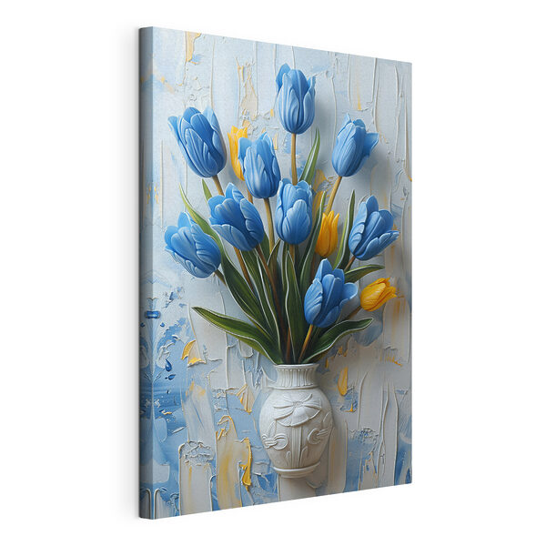 Cuadros Jarrón con tulipanes azules (SKU: s39637) Cuadros Cuadros Jarrón con tulipanes azules (SKU: s39637)