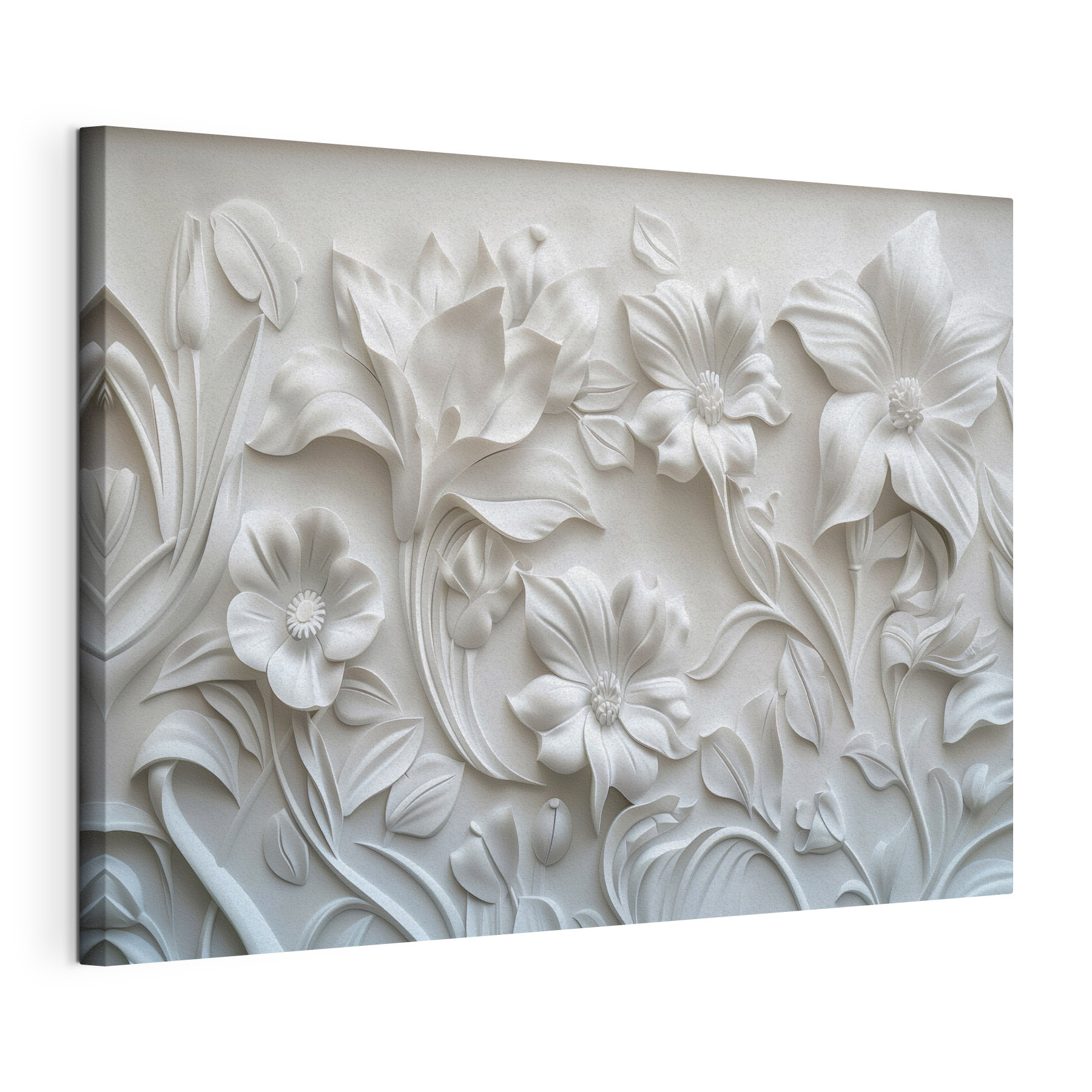 Elegant floral design in white