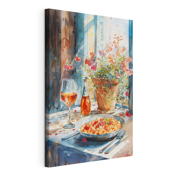 Cuadros Pintura en acuarela de comida y vino (SKU: s39706) Cuadros Cuadros Pintura en acuarela de comida y vino (SKU: s39706)