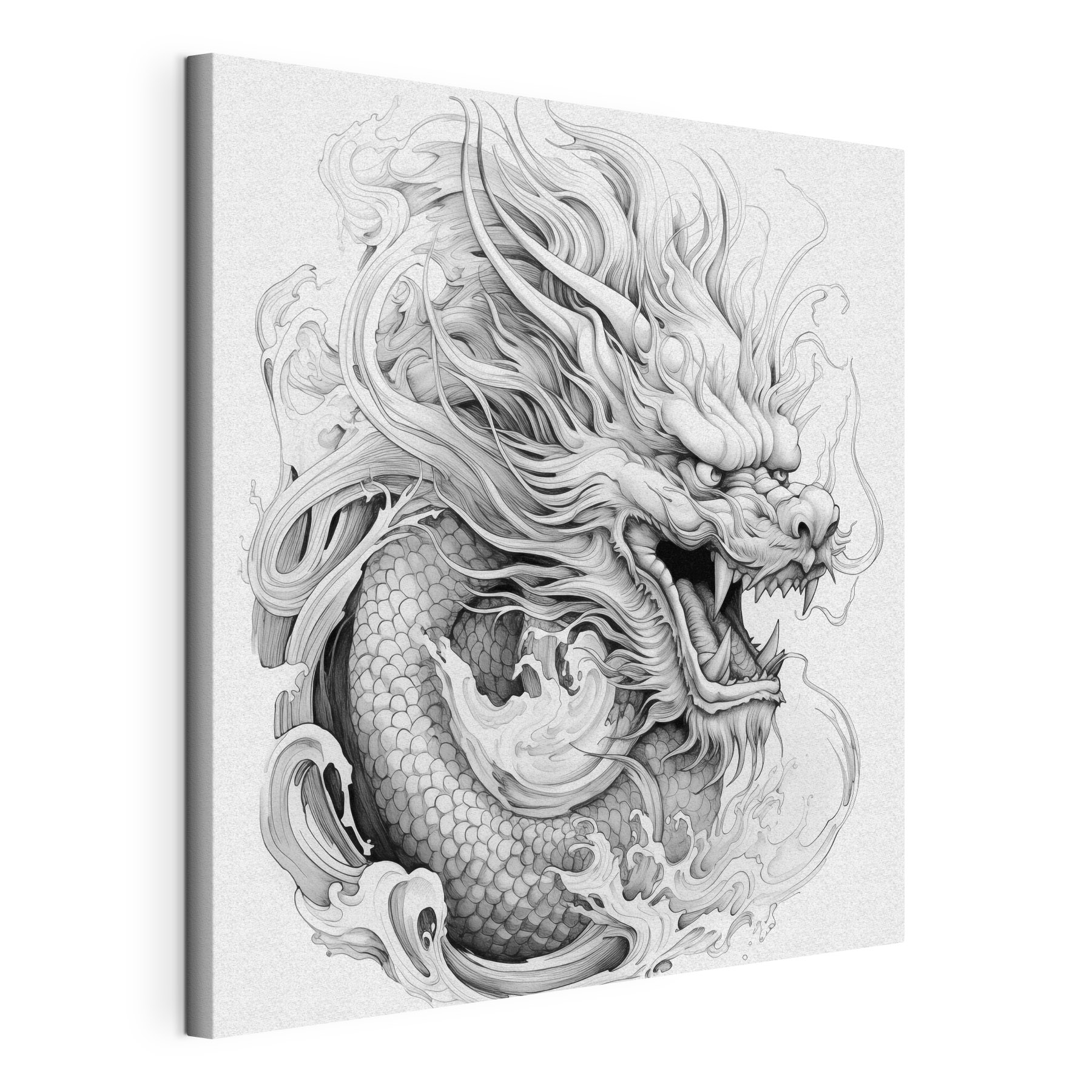Dragon with a dragon head