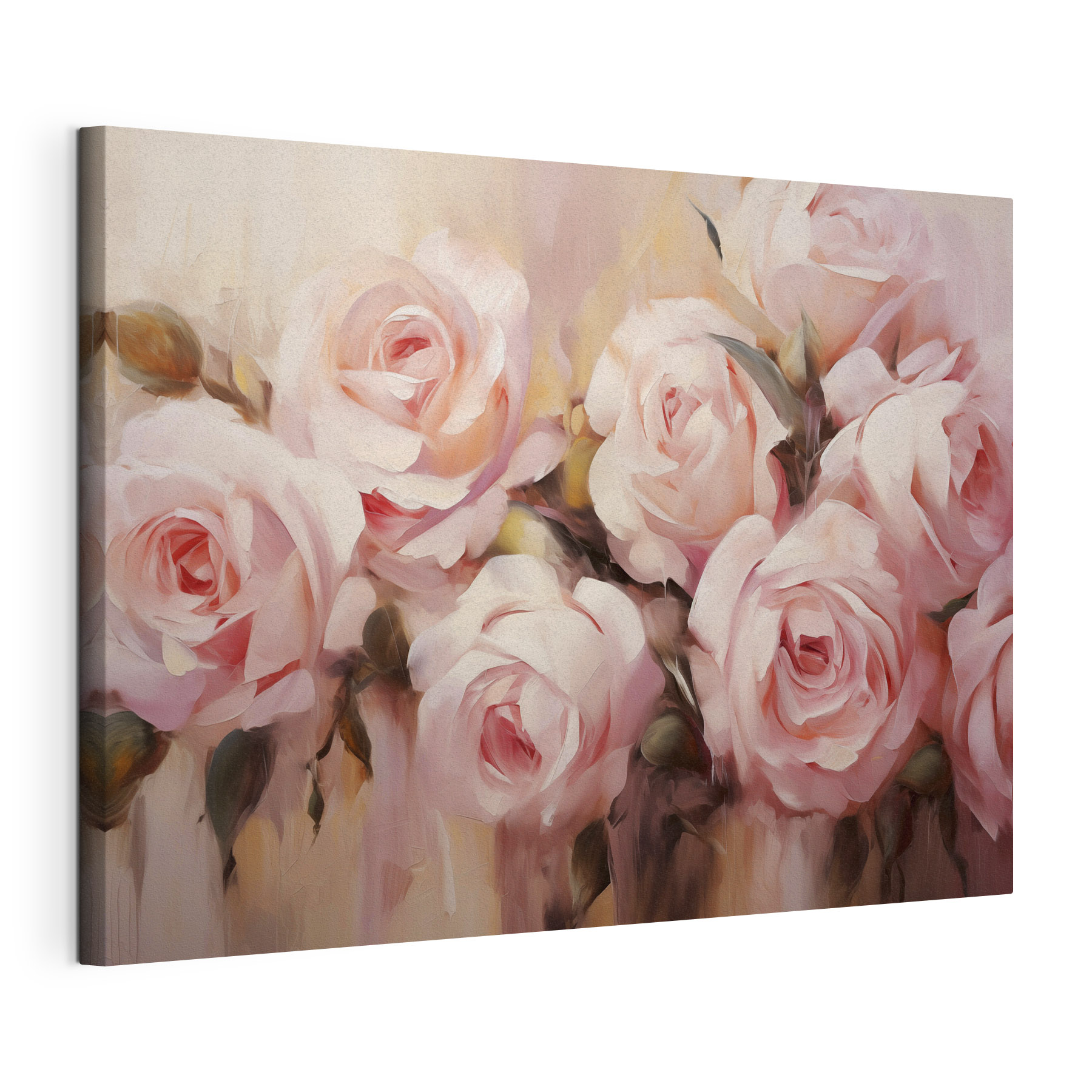 Painting of pink roses