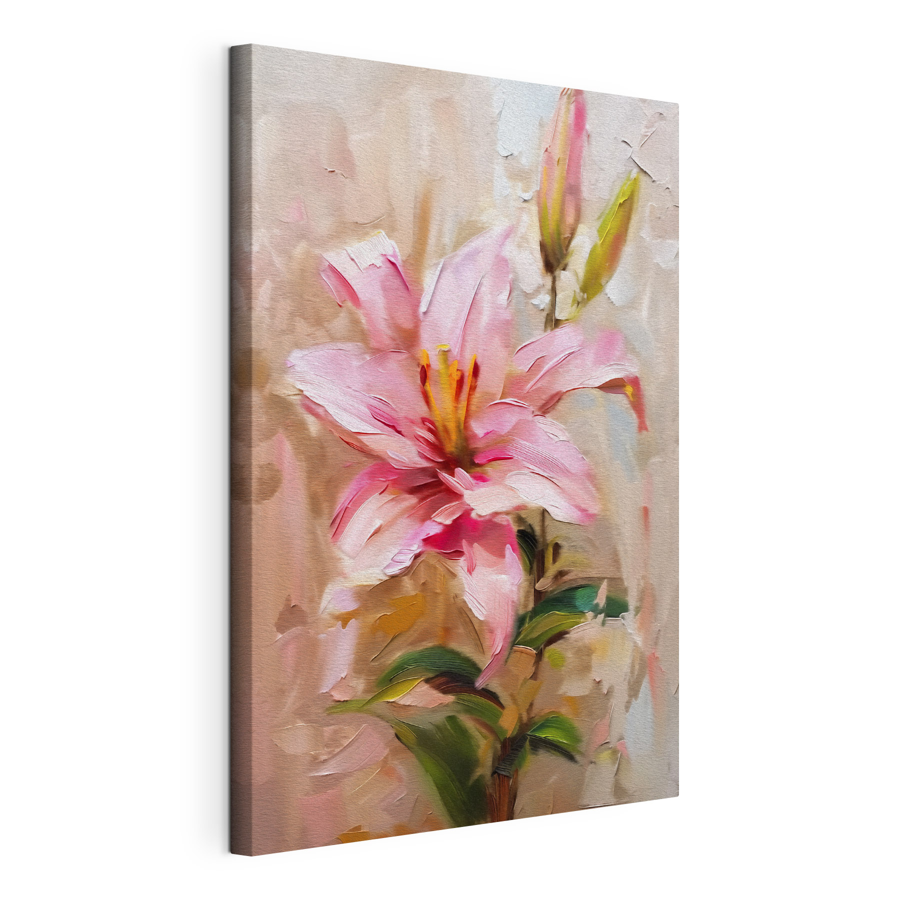 Painting of a pink flower Painting of a pink flower