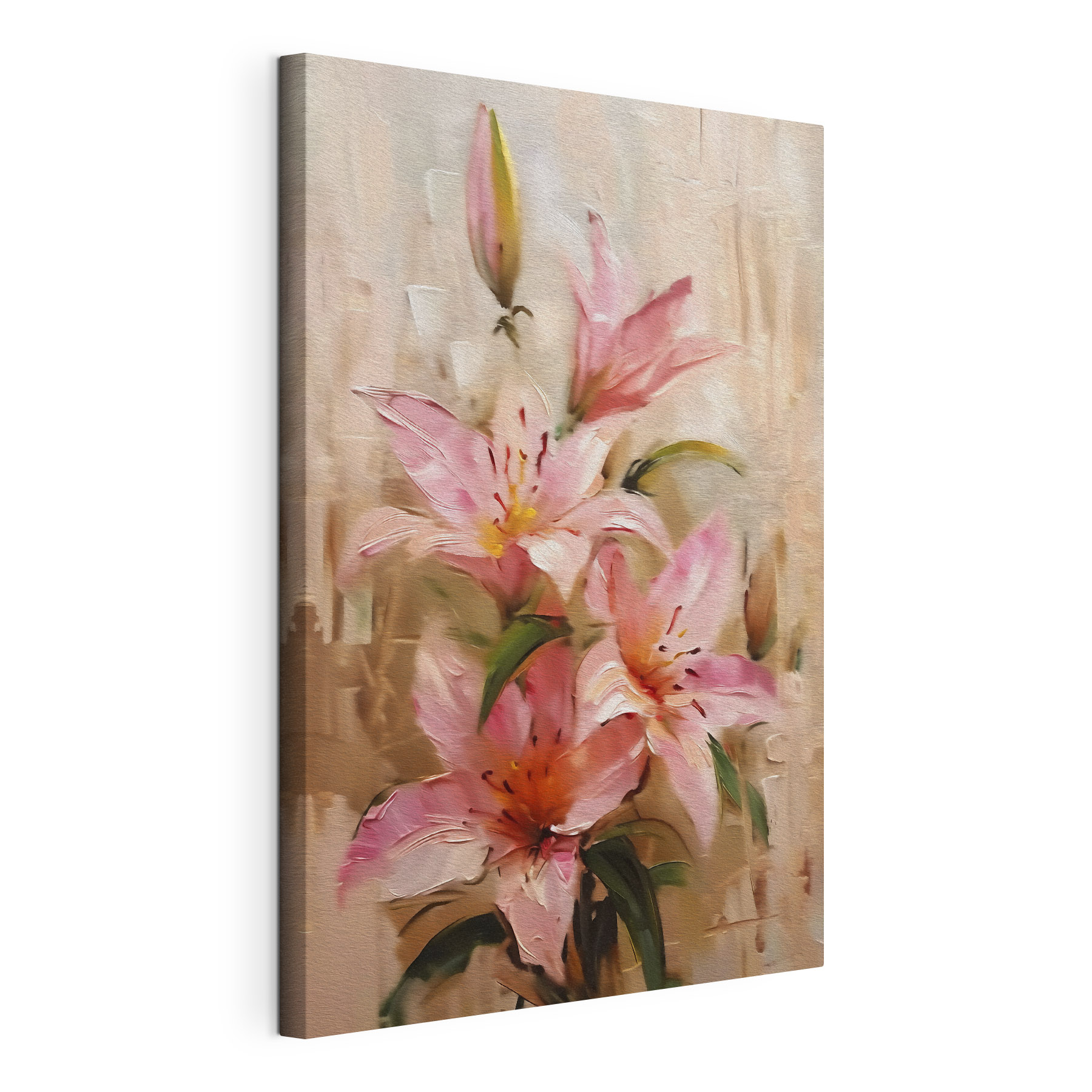 Painting of pink flowers Painting of pink flowers
