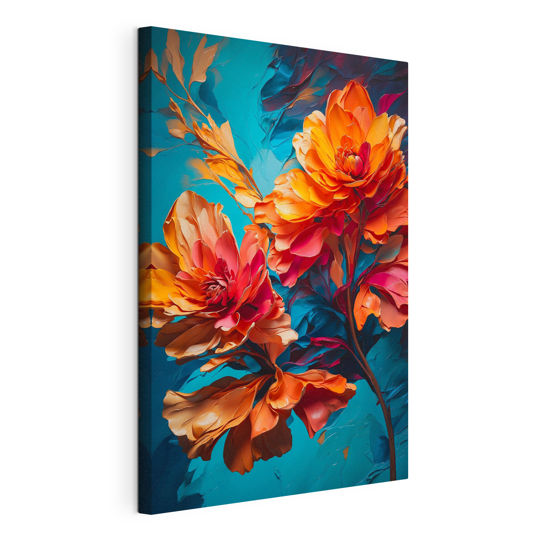 Vibrant blossoms on a bright backdrop Vibrant blossoms on a bright backdrop